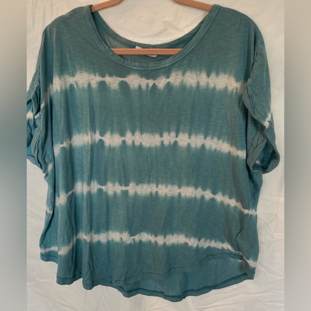 Lucky Brand Tie Dye Stripe Top